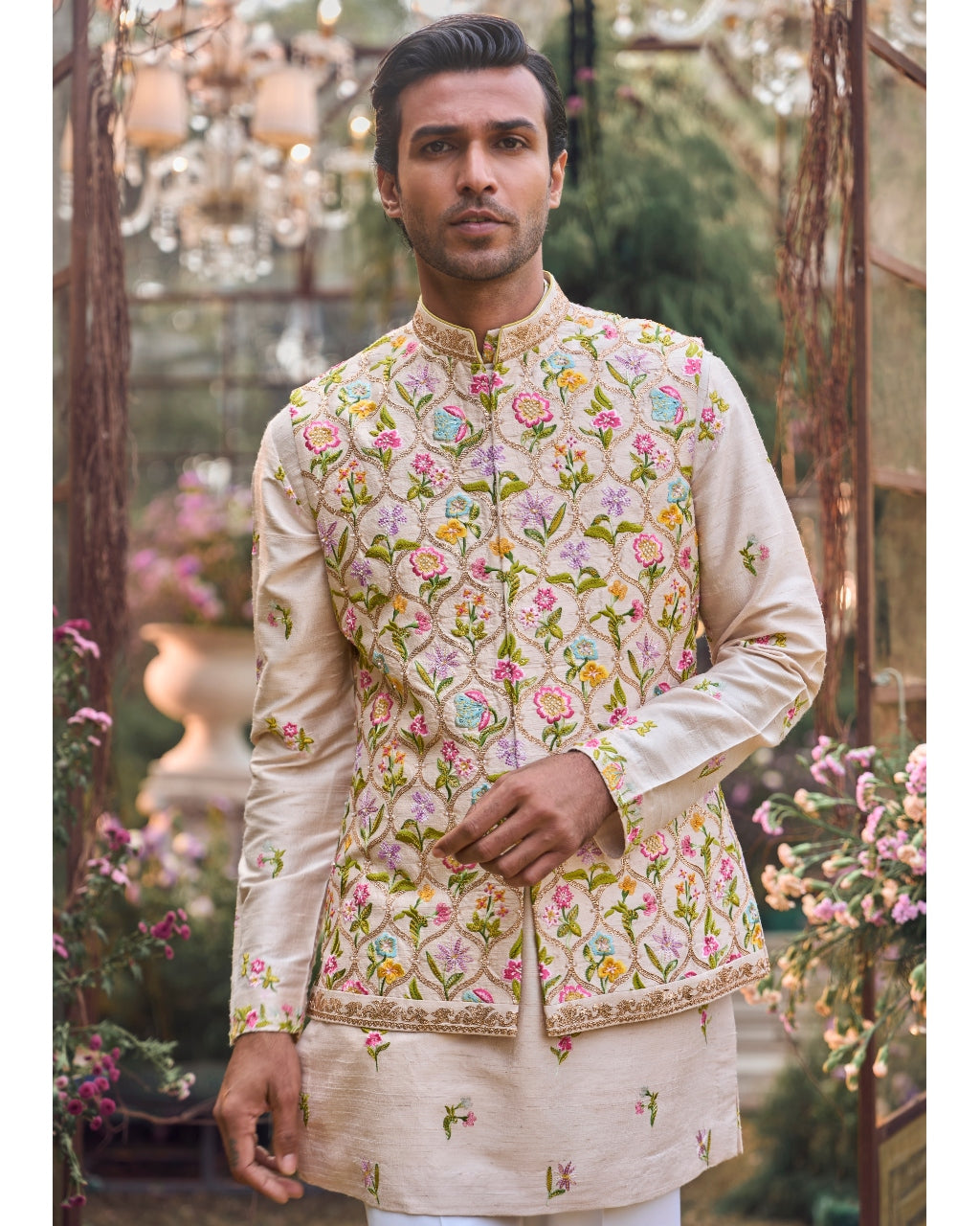 Multi-Coloured Floral Bundi Set