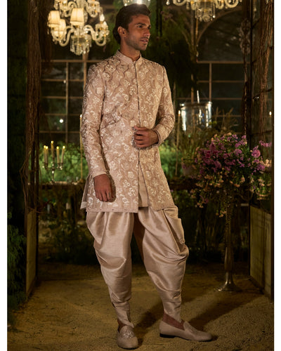 Rosé Champagne Sherwani Set