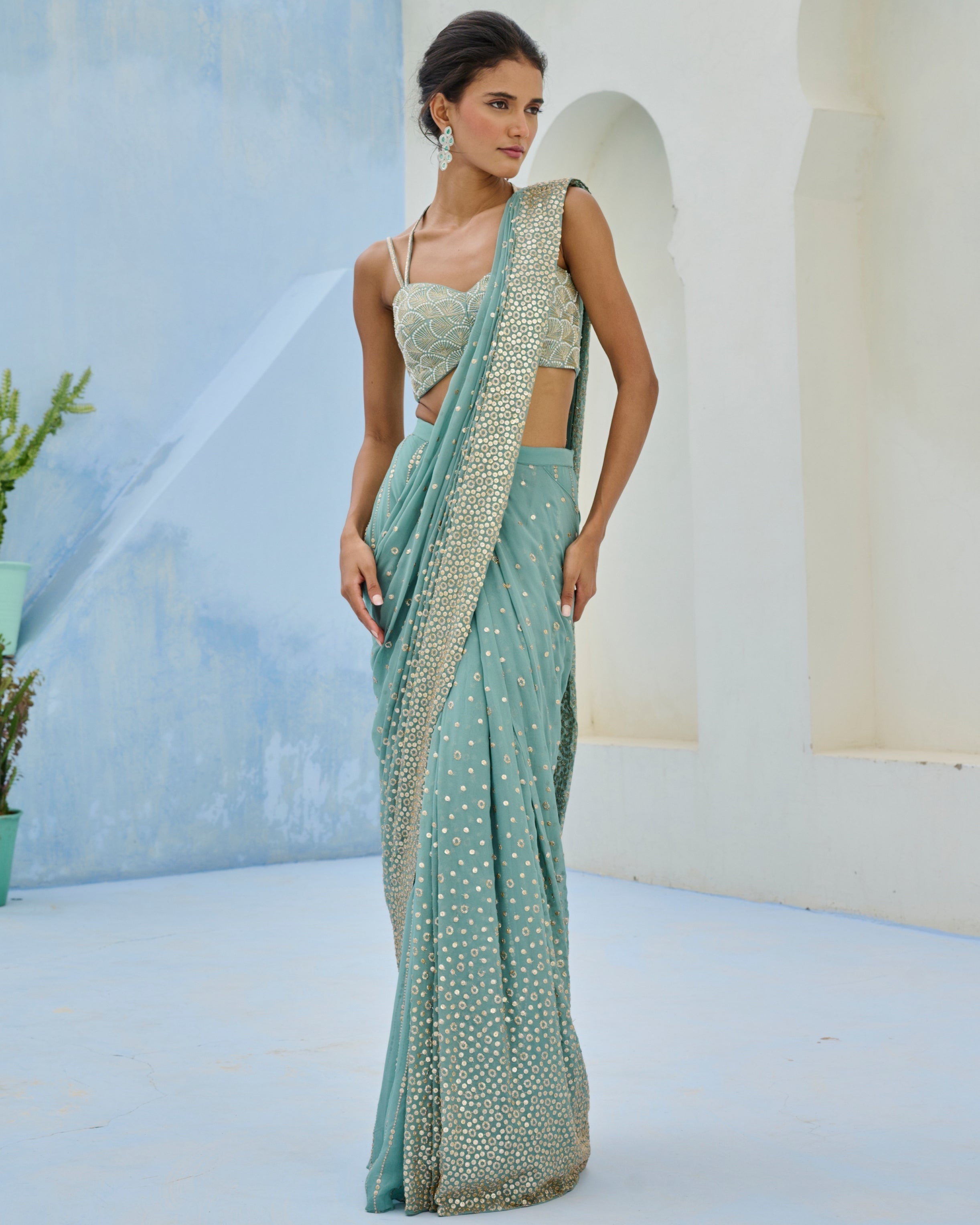 Sufi Pre-Drape Sari