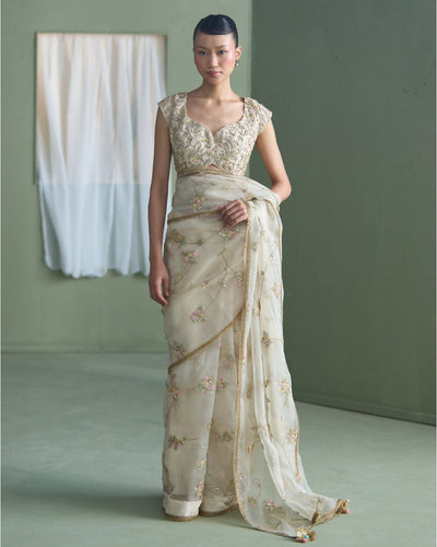 Cassia Jaal Sari Set