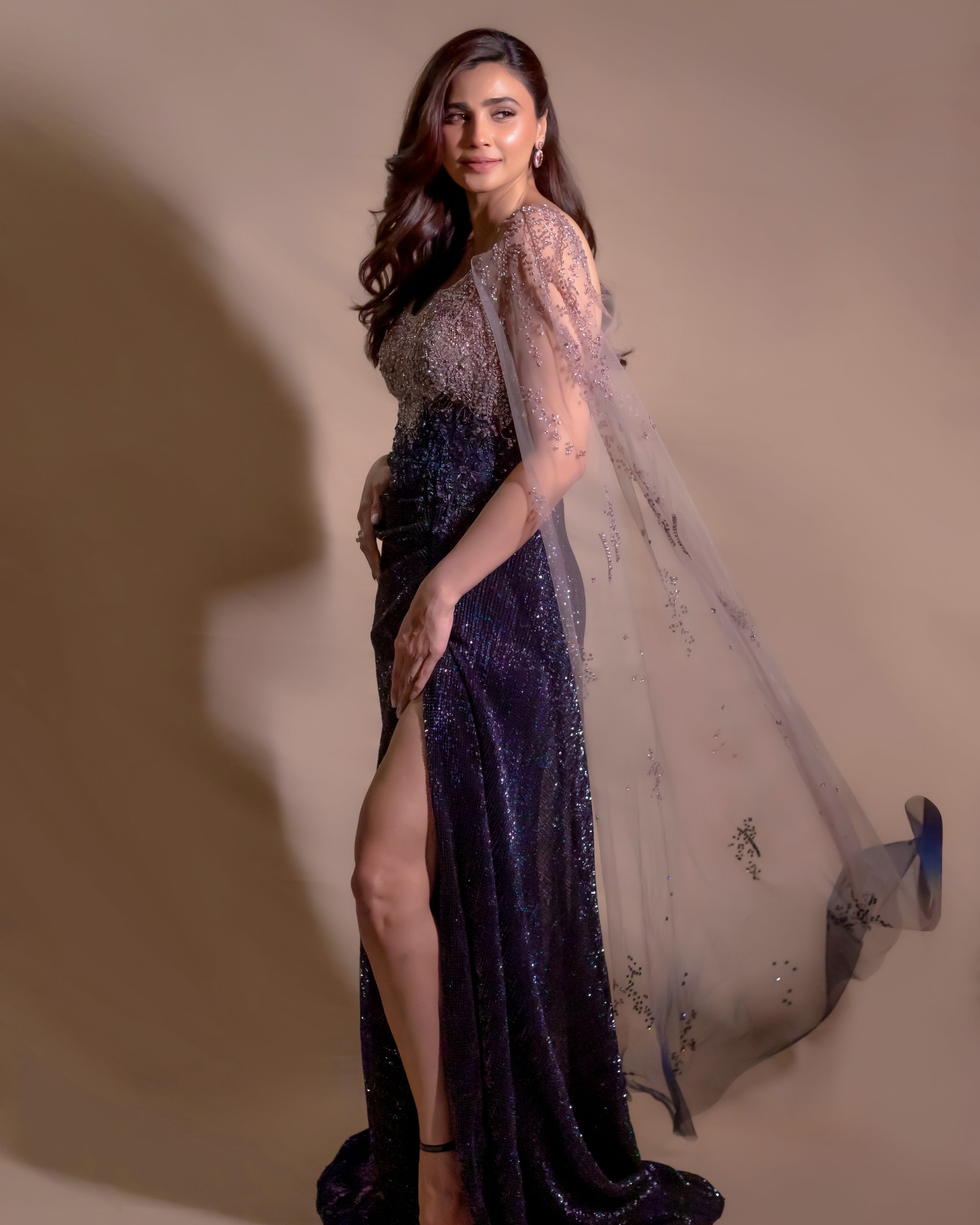sari evening dress Adele Sari Gown XS / Black