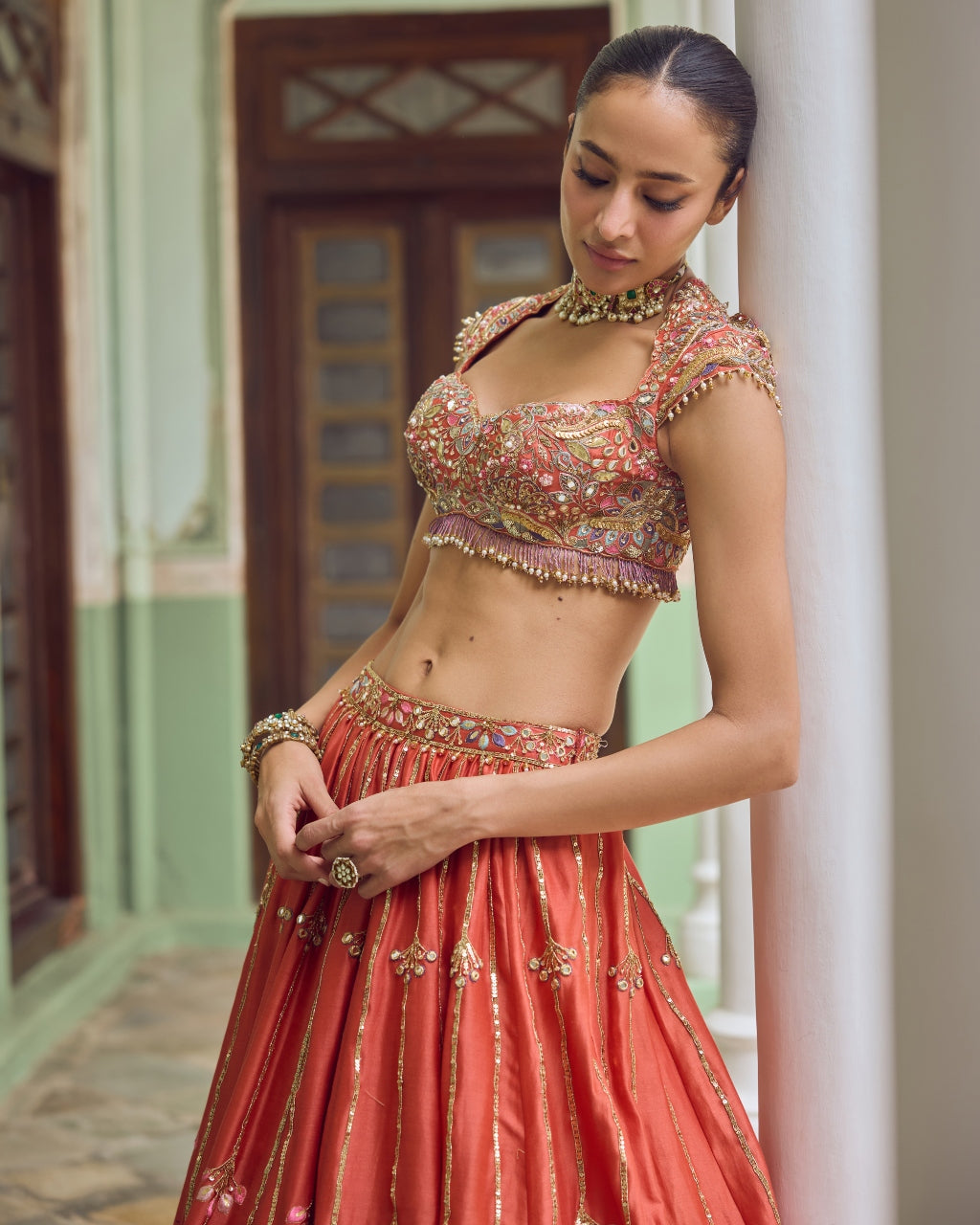 Gerua Lehenga Set