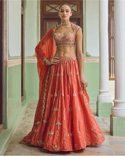 Gerua Lehenga Set