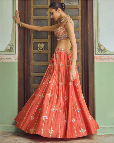 Gerua Lehenga Set