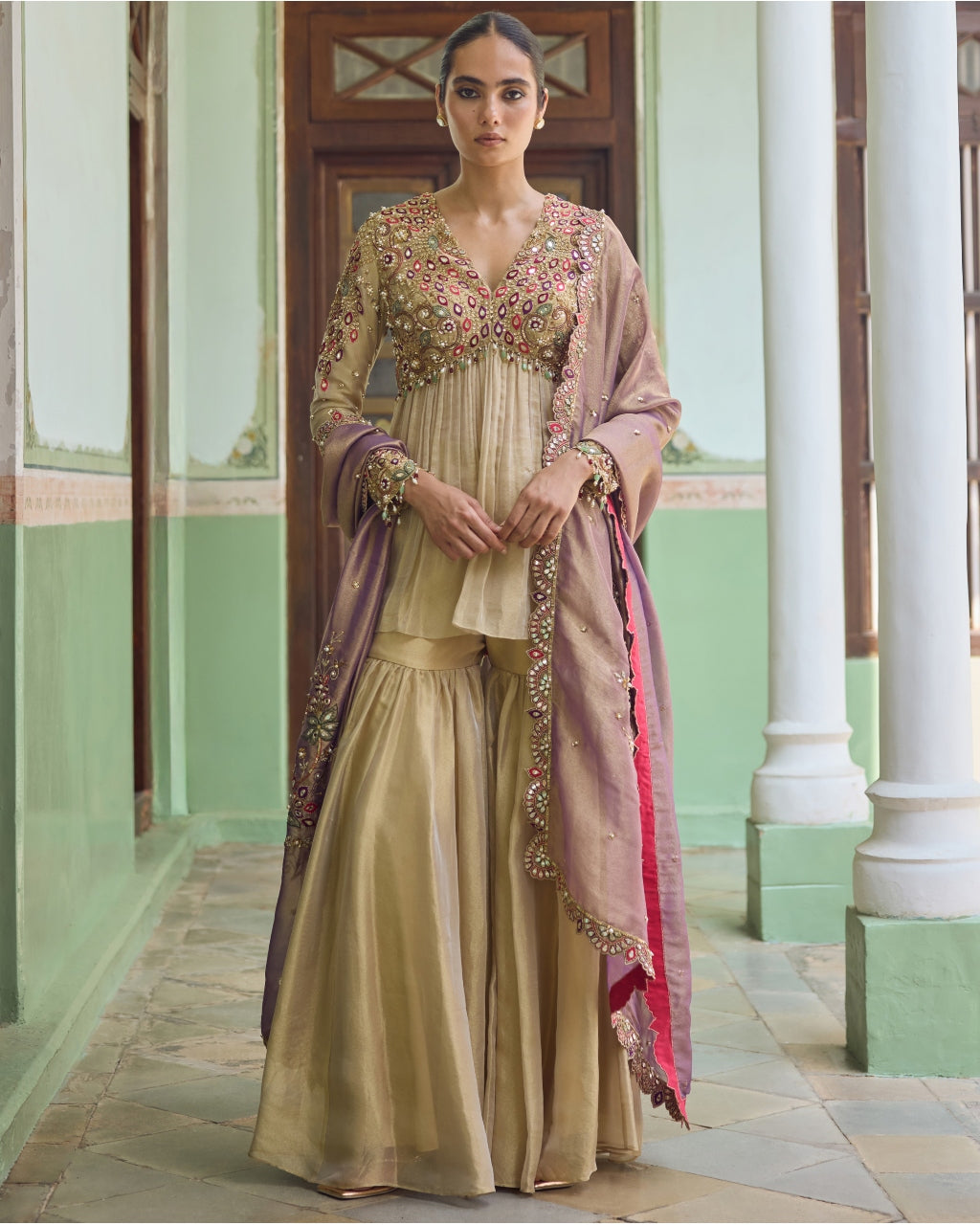 Nazia Gharara Set