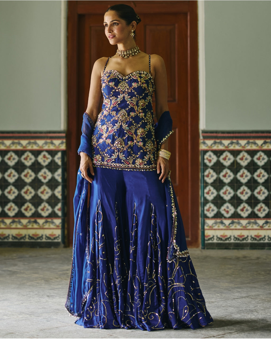 Aasma Gharara Set