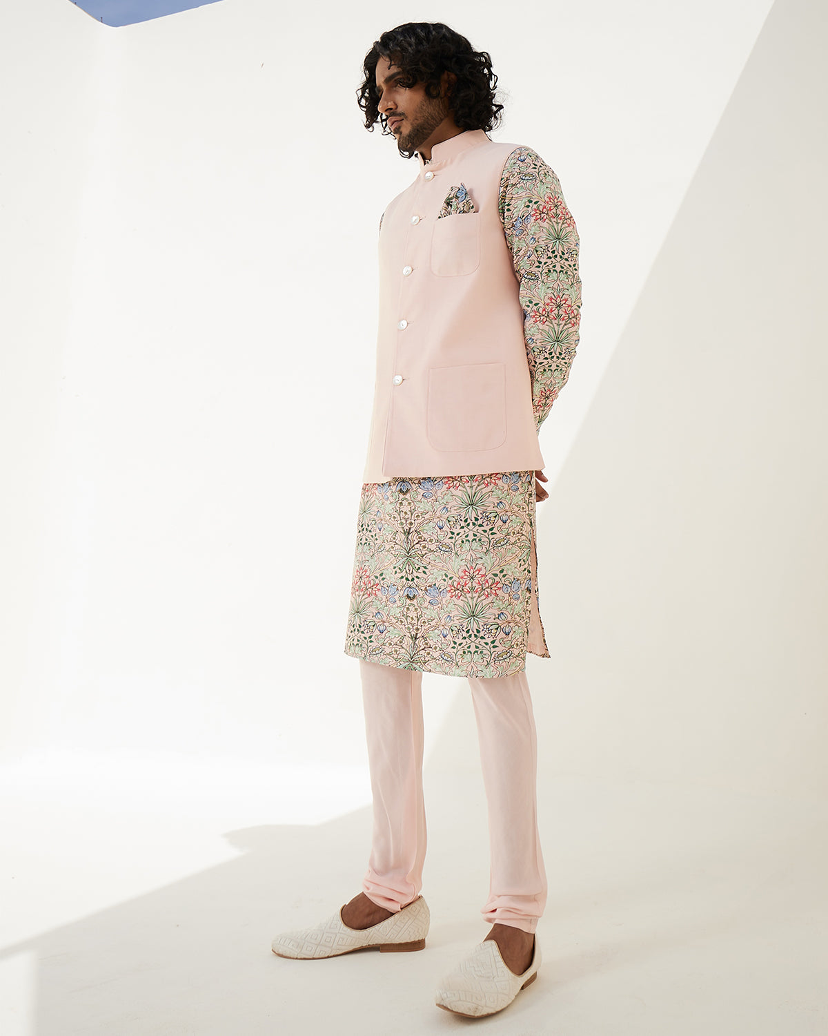 Pink Mosaiq Garden Kurta Set