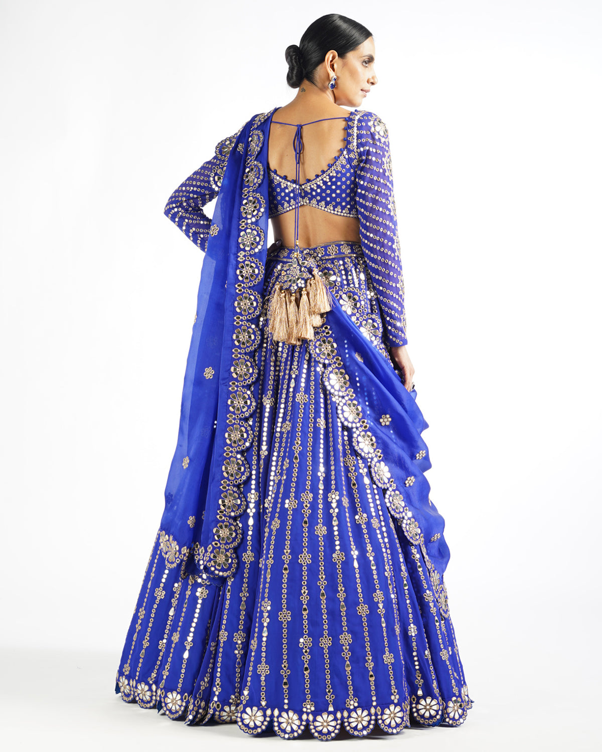 Royal Blue Color Bridal Lehenga