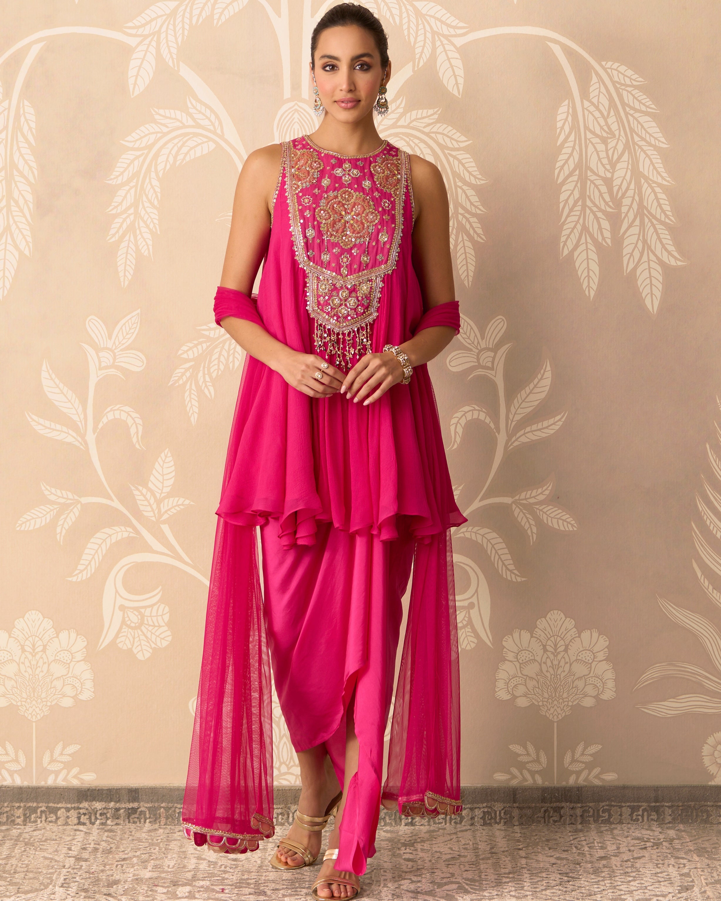 Saaz Kurti Skirt Set