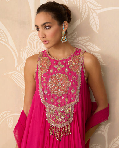 Saaz Kurti Skirt Set