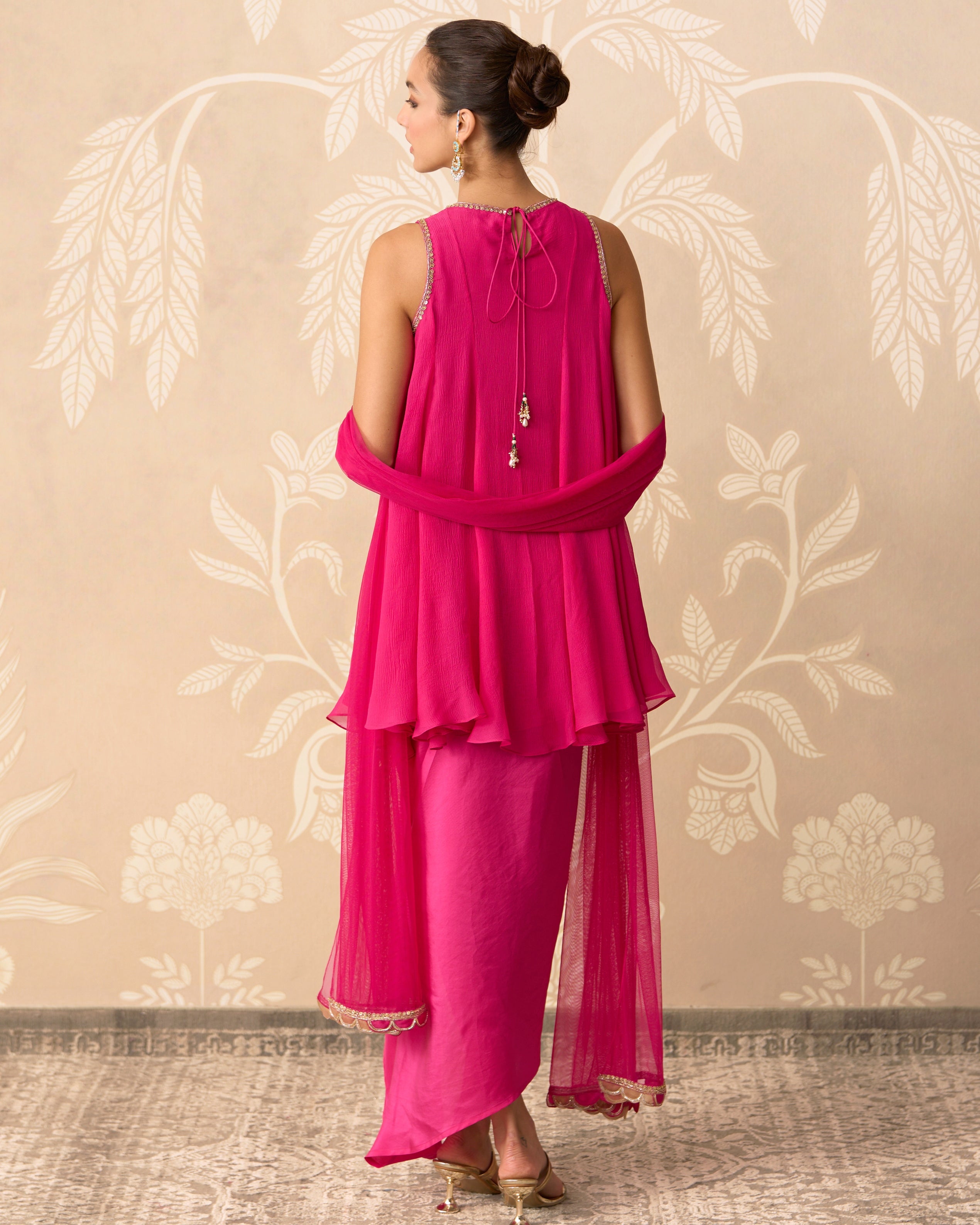 Saaz Kurti Skirt Set