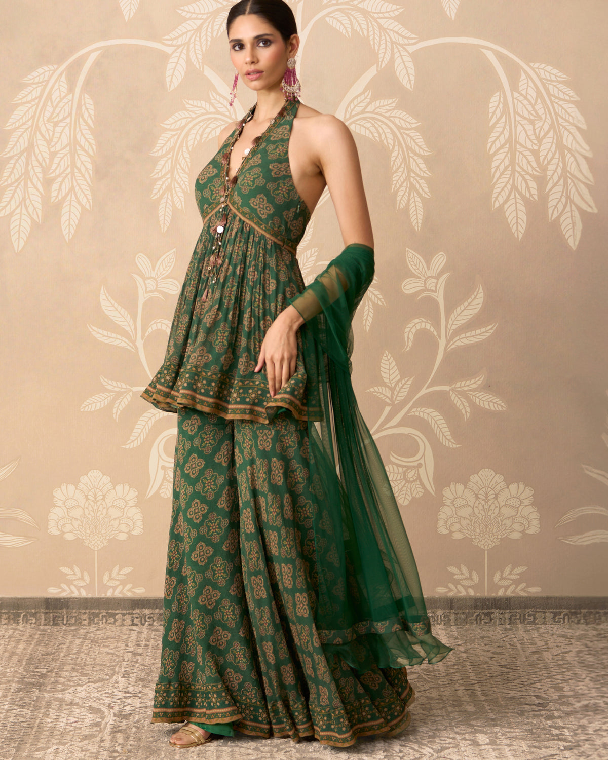 Sancha Peplum Gharara Set