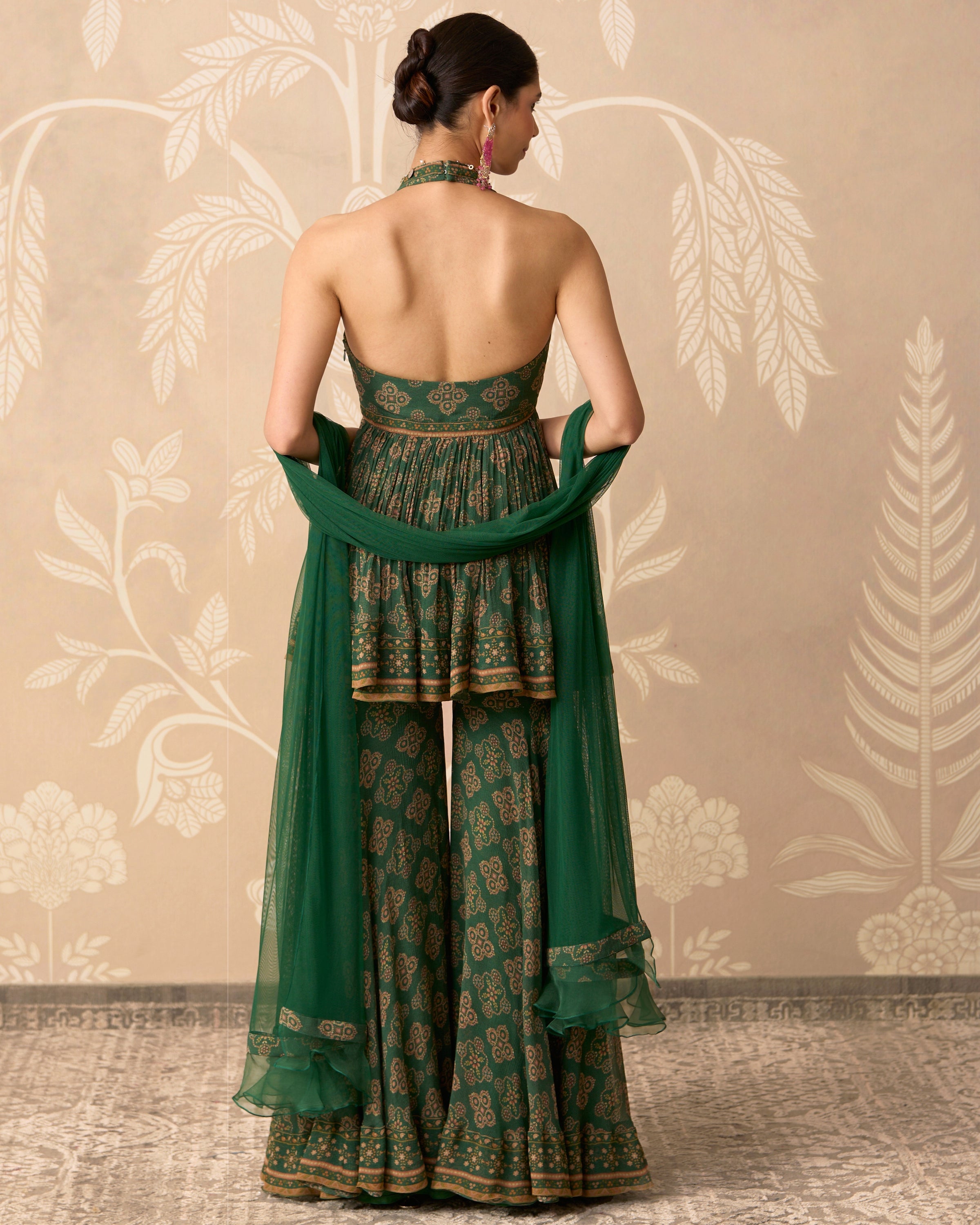 Sancha Peplum Gharara Set