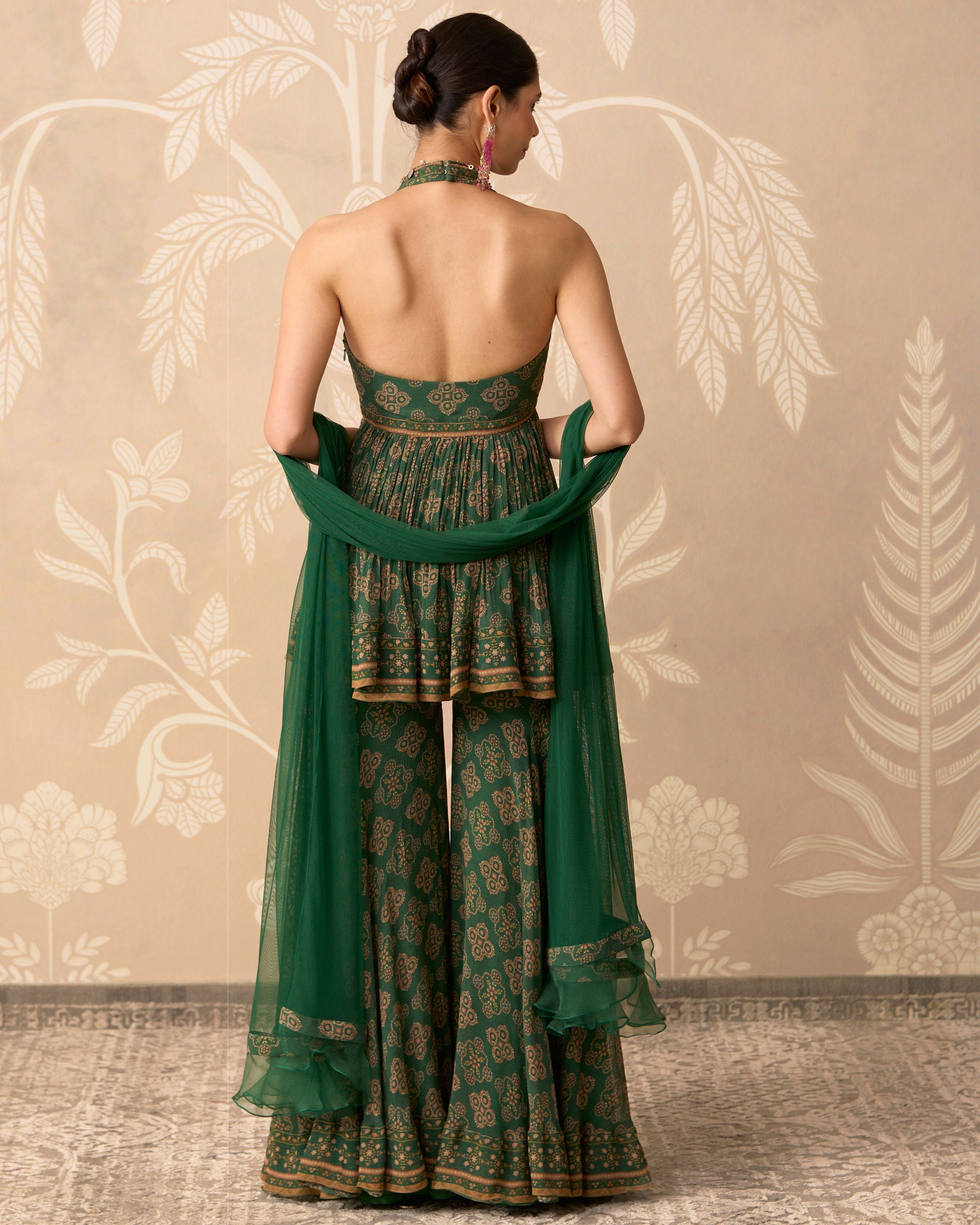 Sancha Peplum Gharara Set