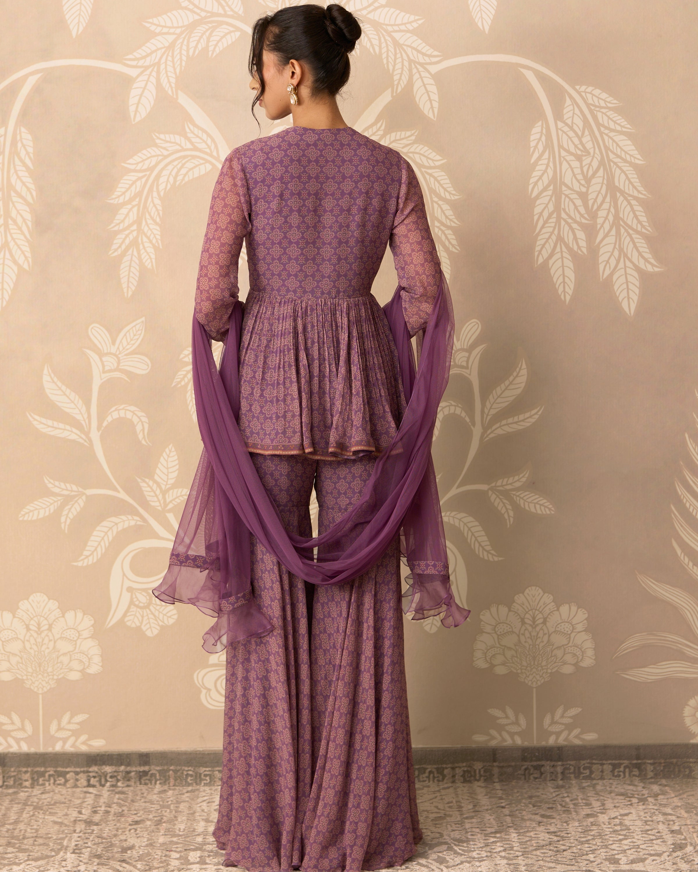 Izhaar Peplum Gharara Set