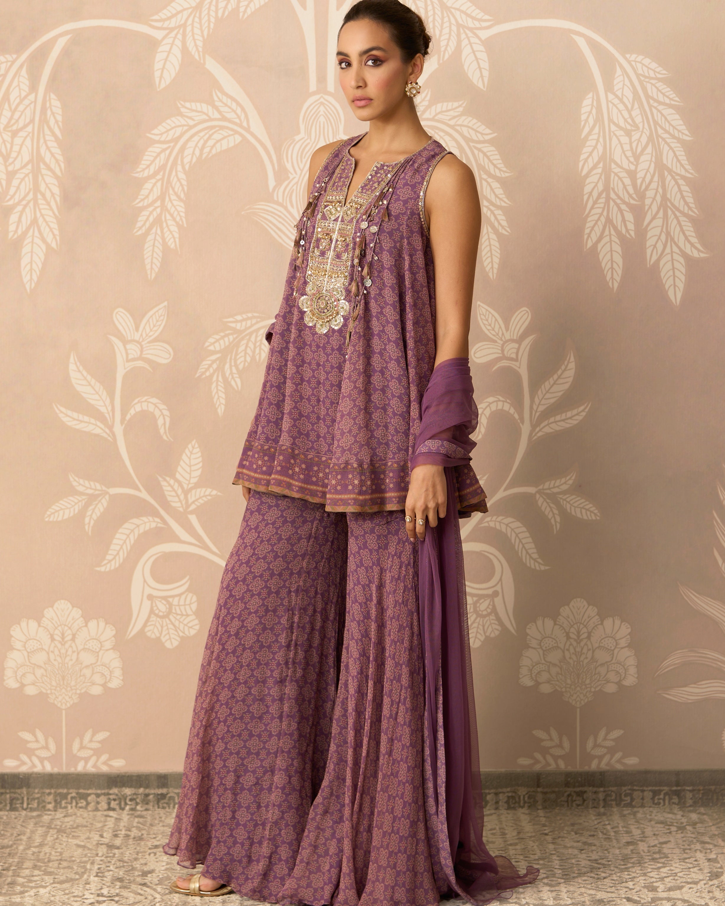 Roohana Kurti Gharara Set
