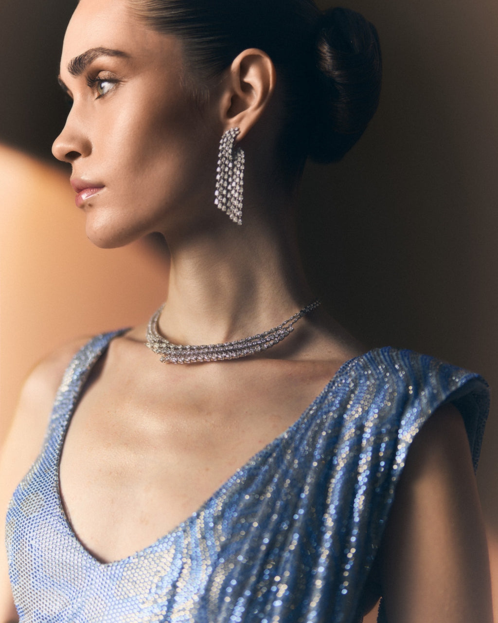 Glacier Drape Sari