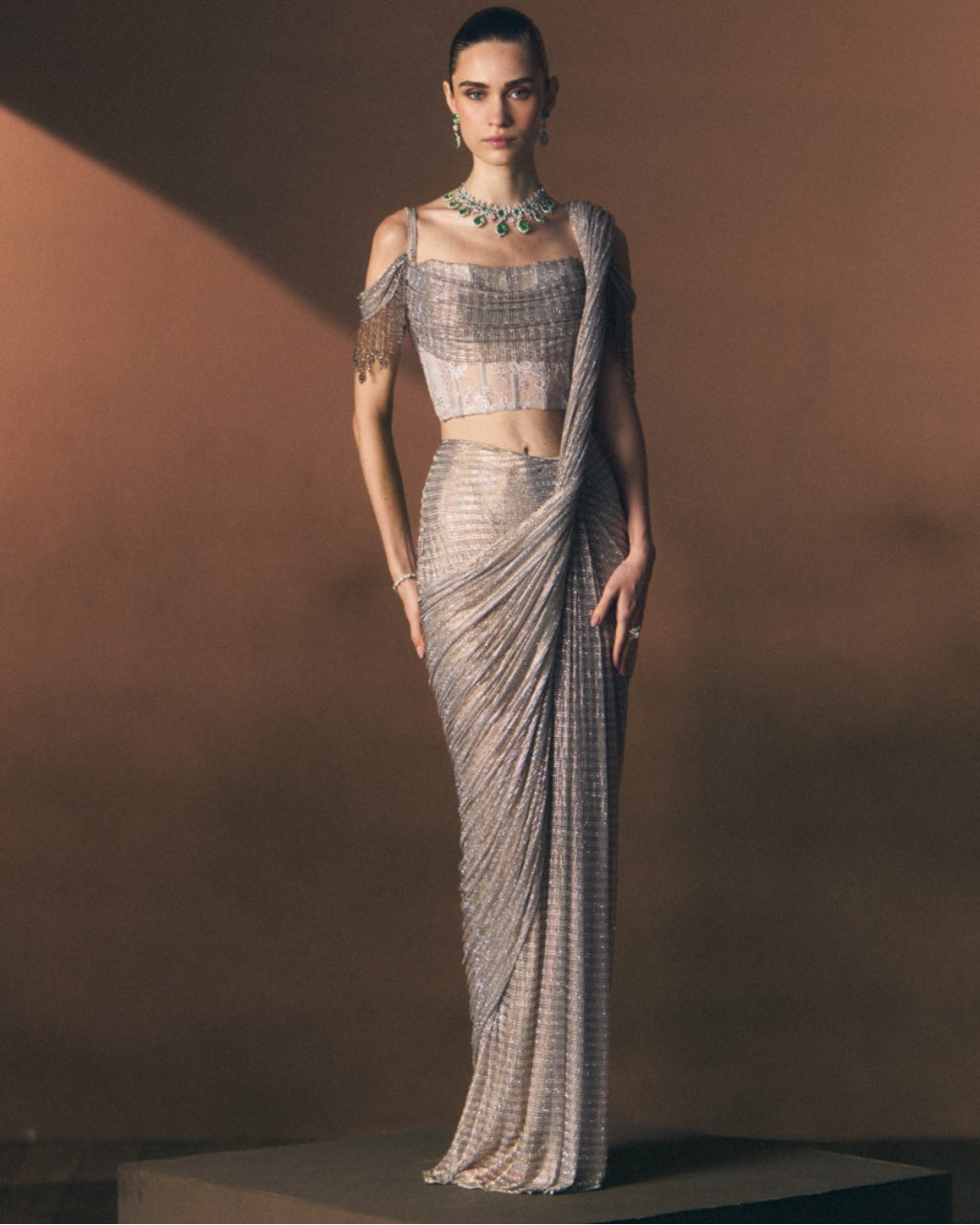 Mist Drape Sari