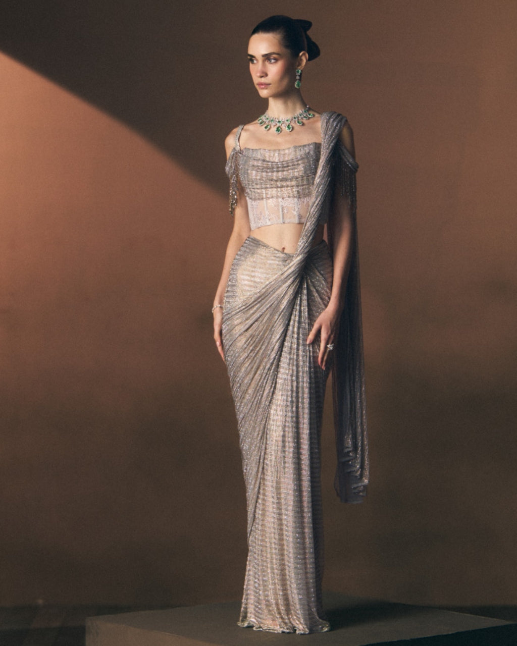 Mist Drape Sari