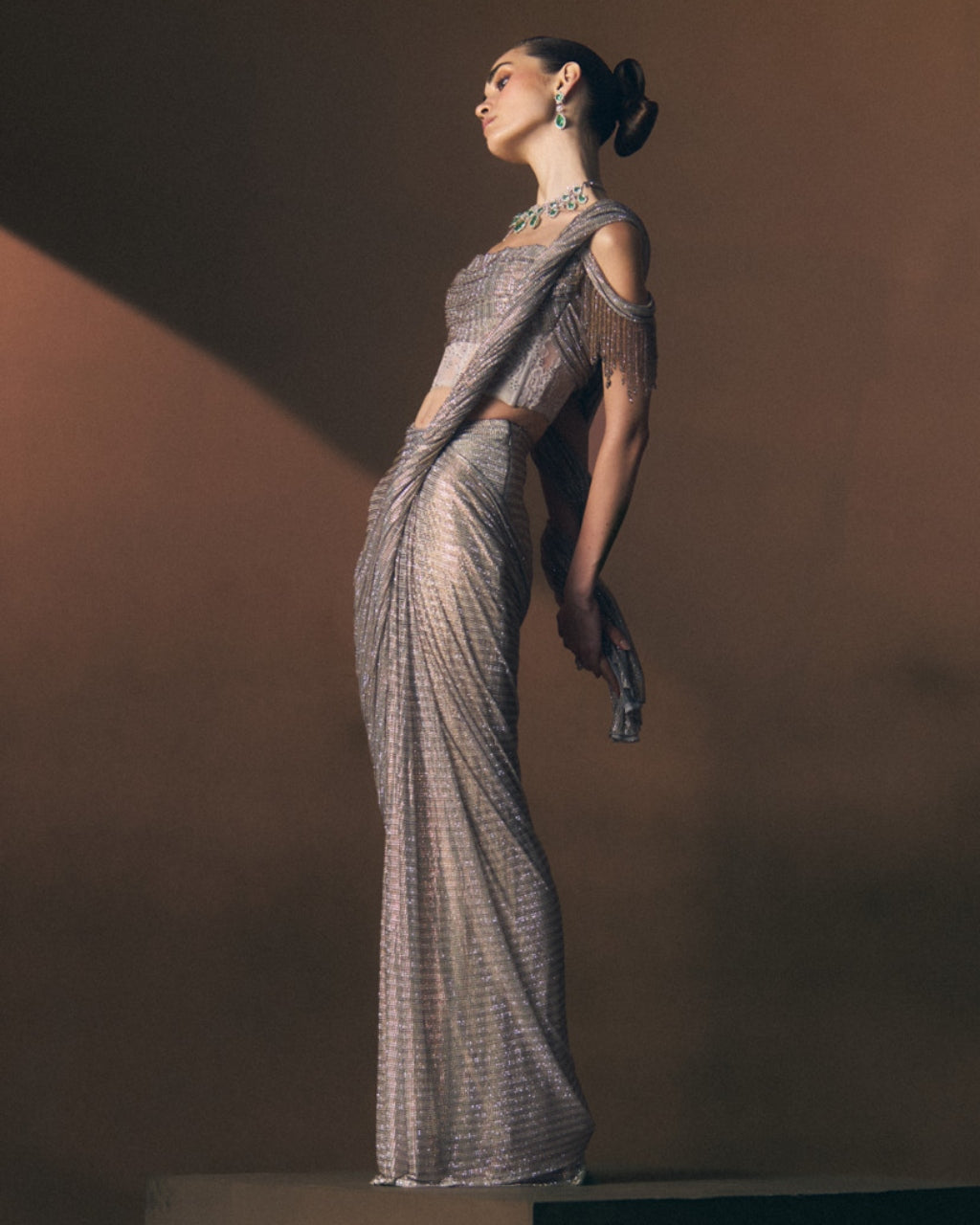 Mist Drape Sari