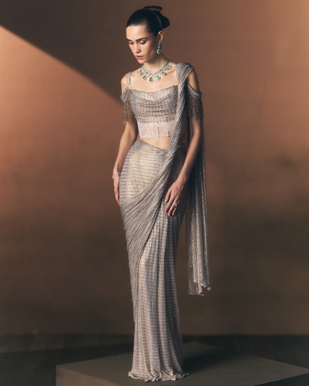 Mist Drape Sari