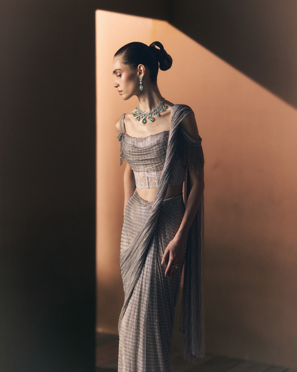 Mist Drape Sari