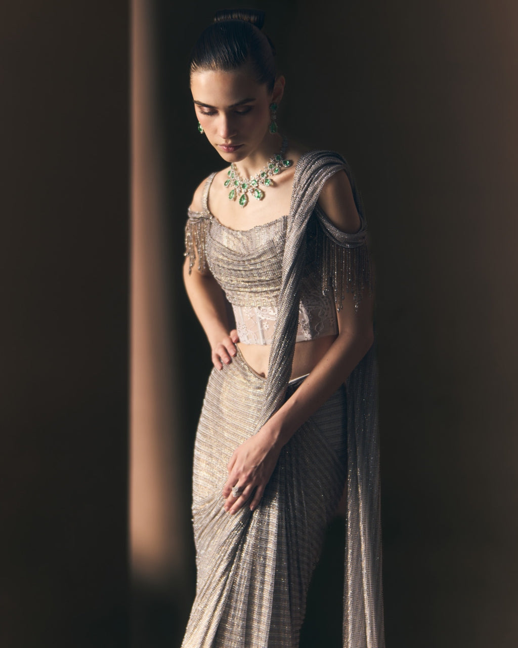 Mist Drape Sari