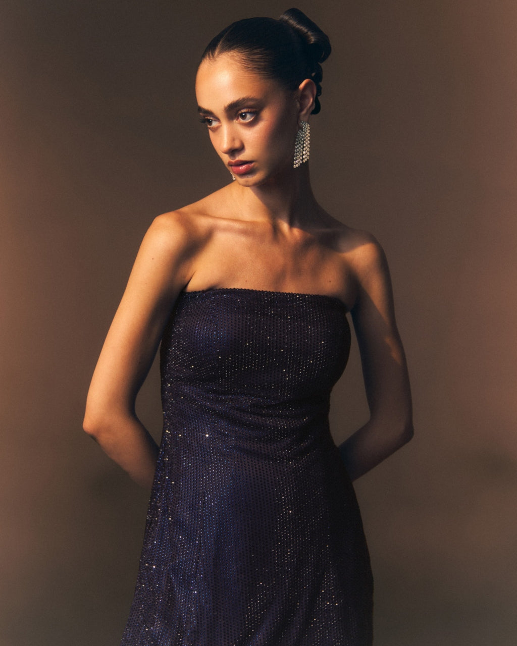 Nocturne Sharara Pants With Off Shoulder Shirt