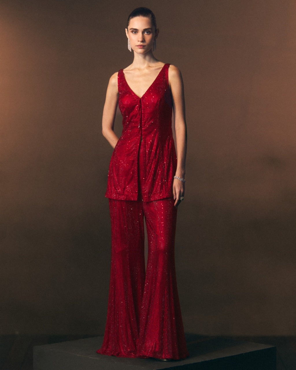 Ember Sharara Pants With Shirt