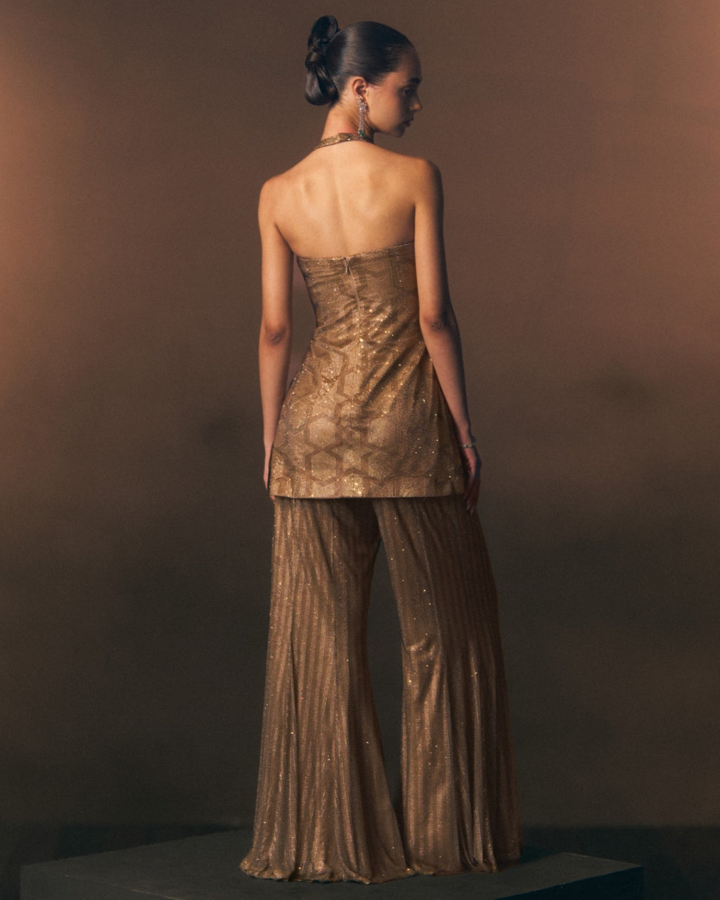 Aurelia Sharara Pants With Halter Shirt