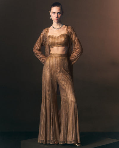 Solaire Sharara Pants With Jacket