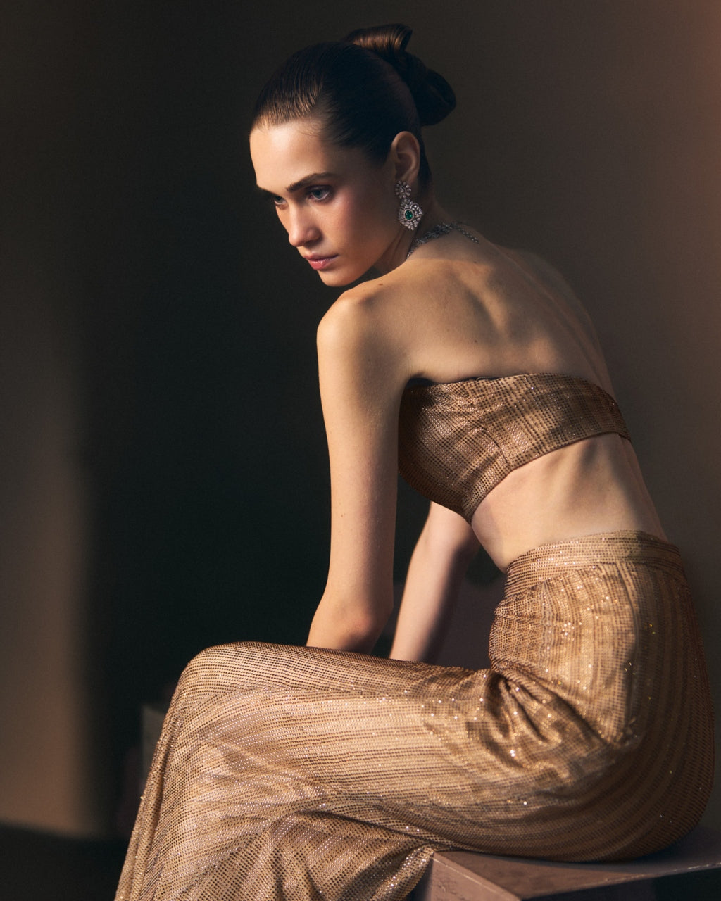Solaire Sharara Pants With Jacket