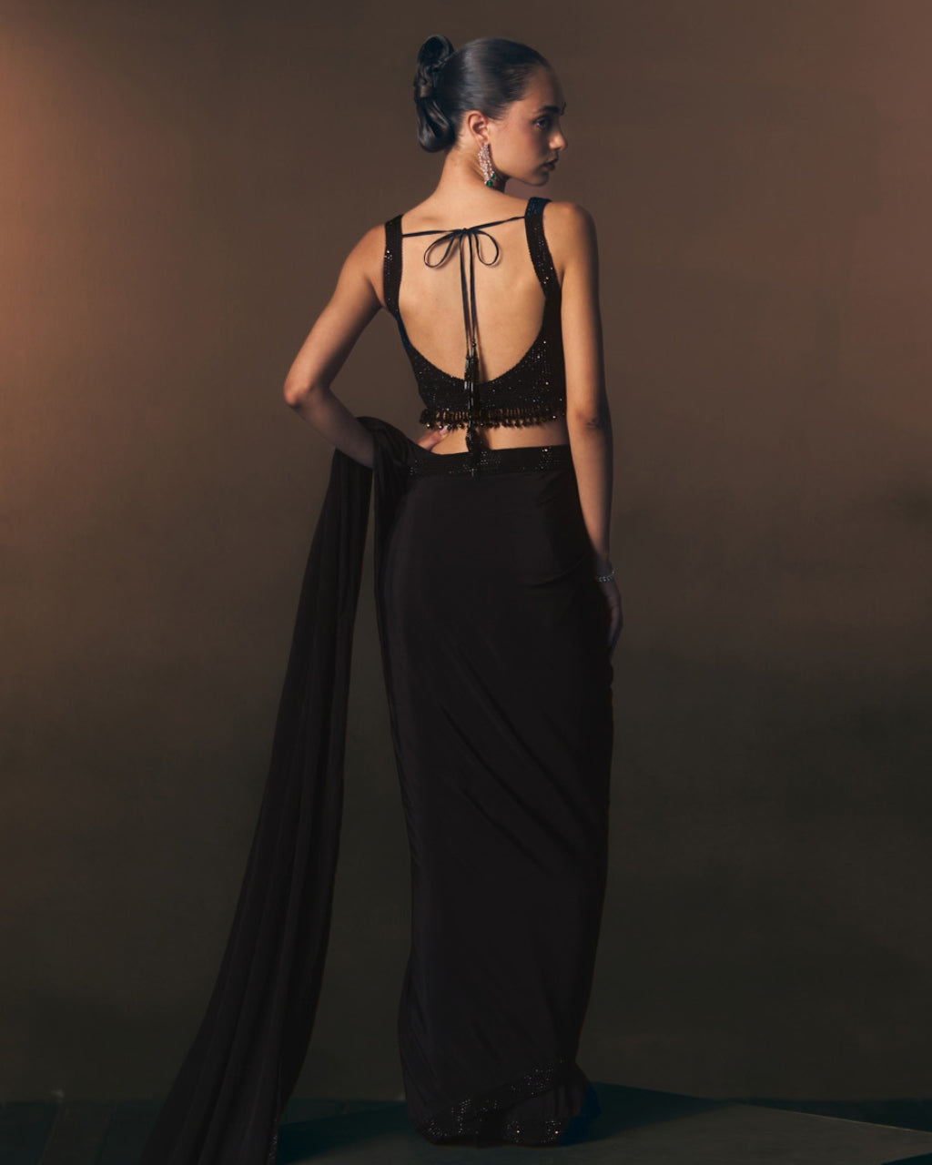 Sapphire Drape Sari