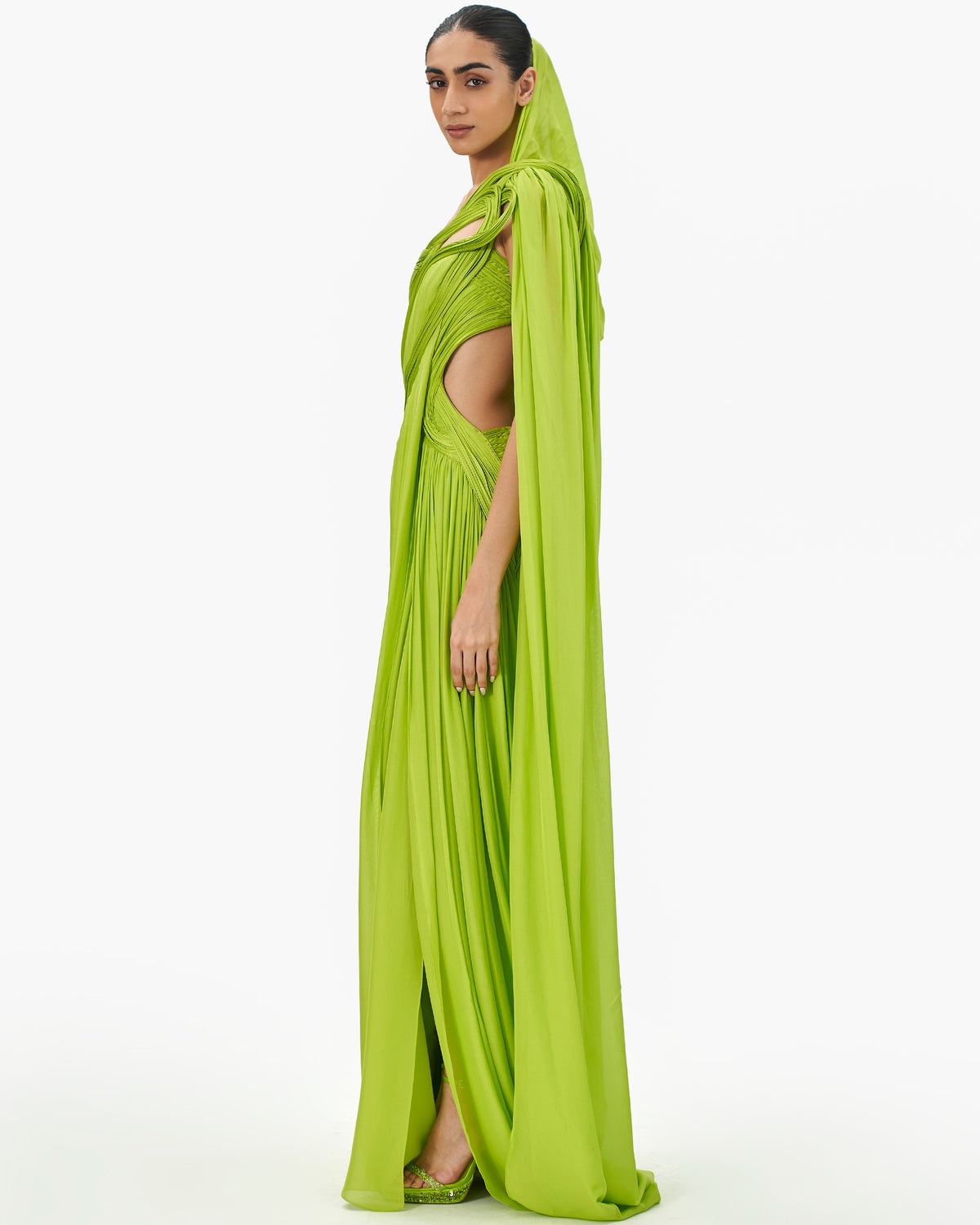 The Stellar Blaze Sari Gown