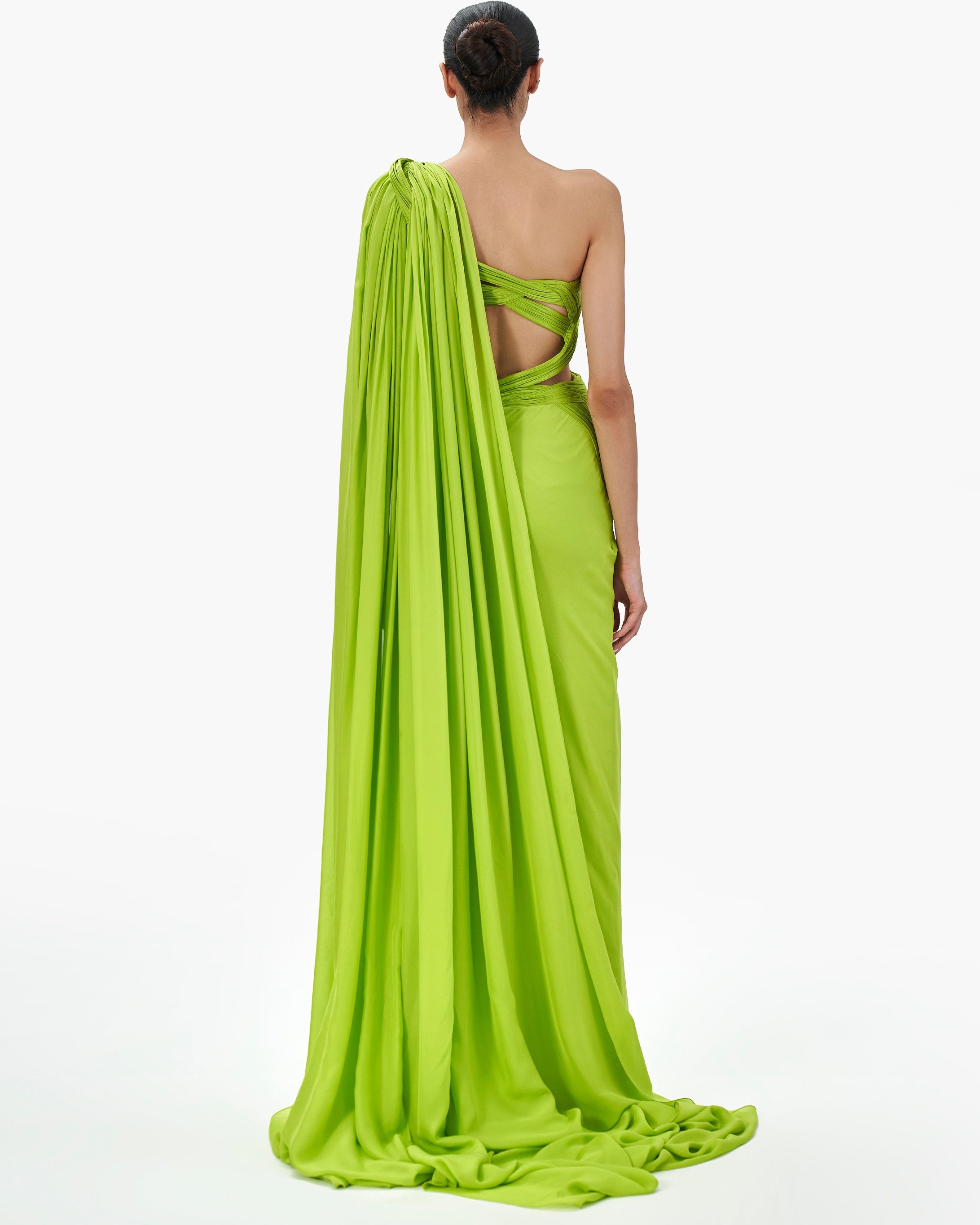The Stellar Blaze Sari Gown