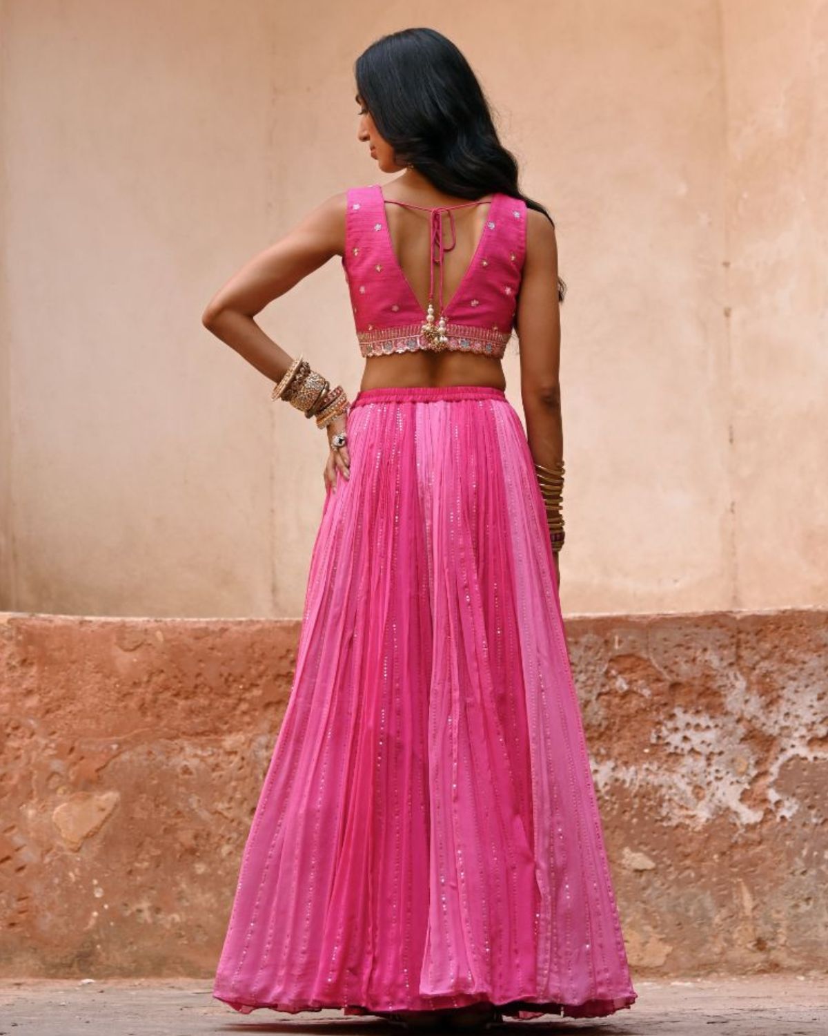 Ombré Meadow Lehenga Set