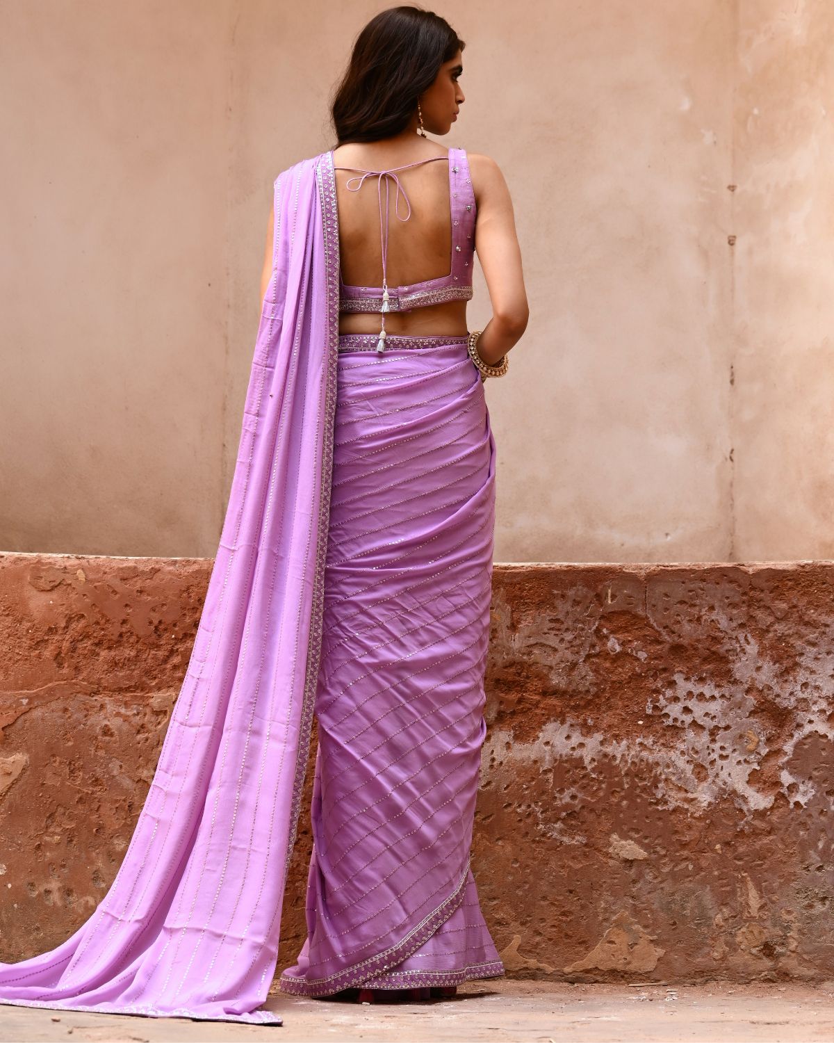 Layla Drape Sari Set