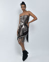 Hand Moulded Asymmetric Dress by Amit Aggarwal