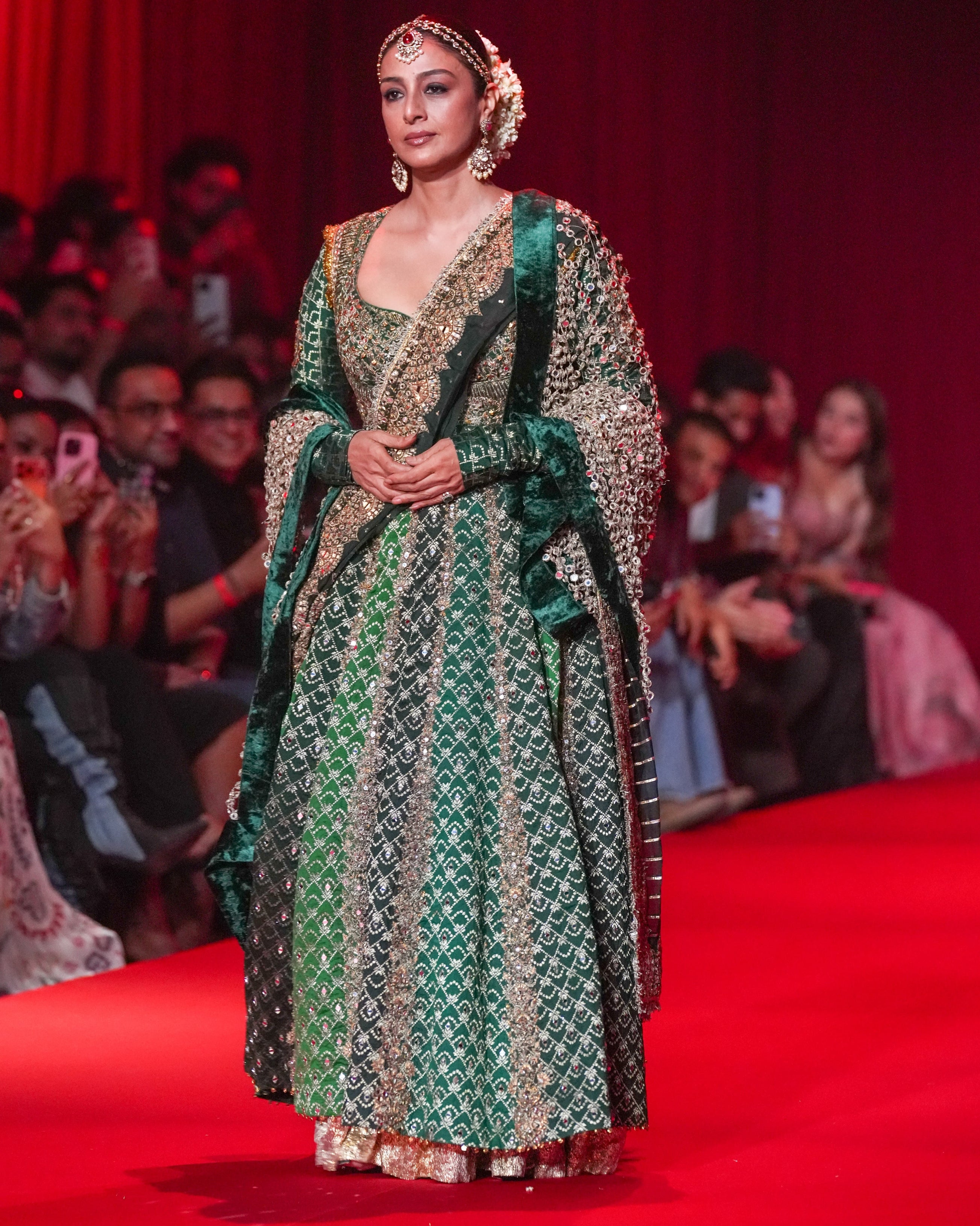 Tabu in Vaidurya Anarkali Set