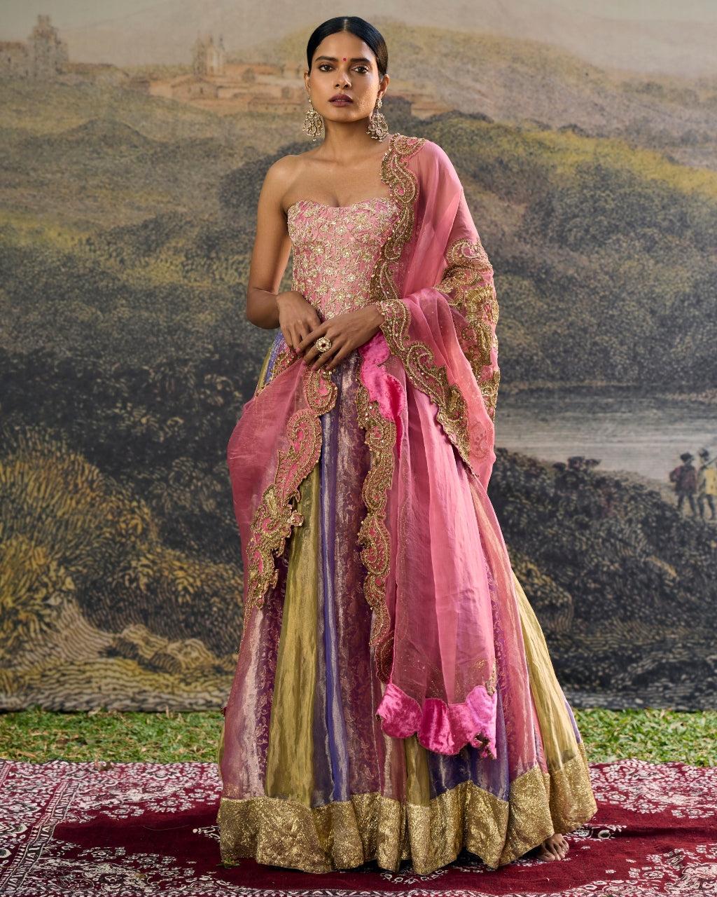 Rangoli Zari Lehenga Set