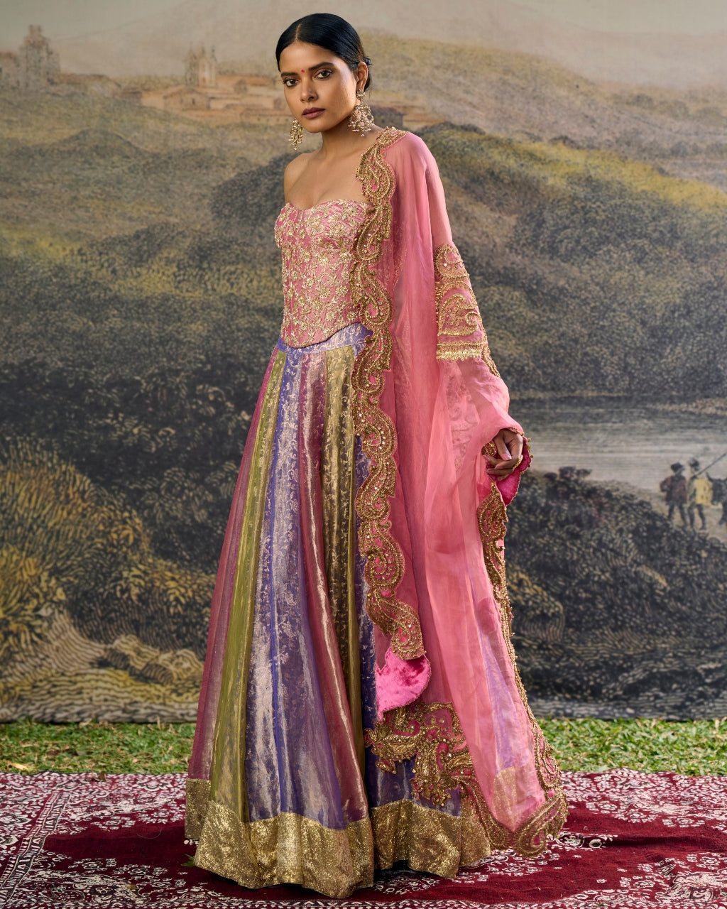 Rangoli Zari Lehenga Set