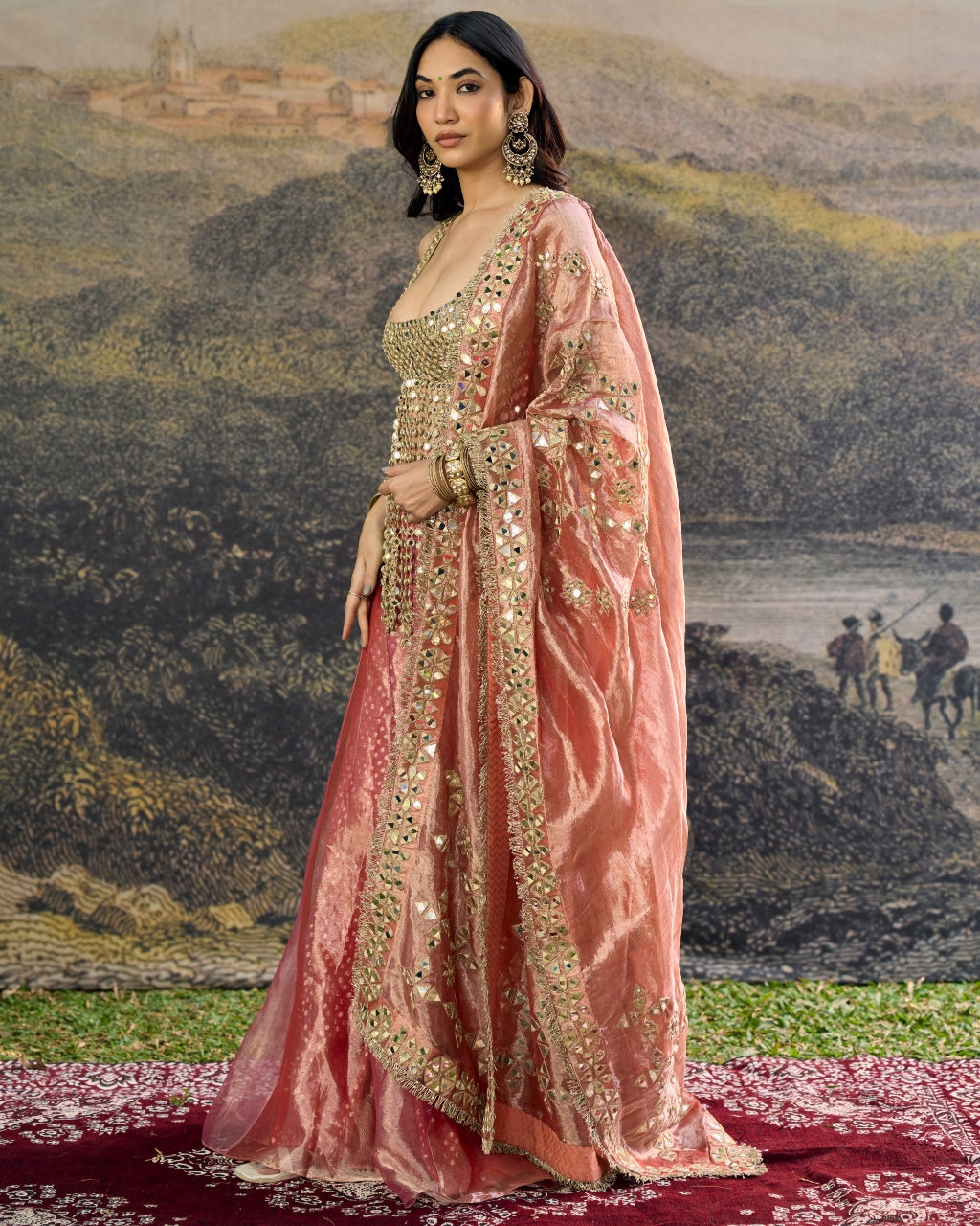 Gulbahar Mirror Sharara Set