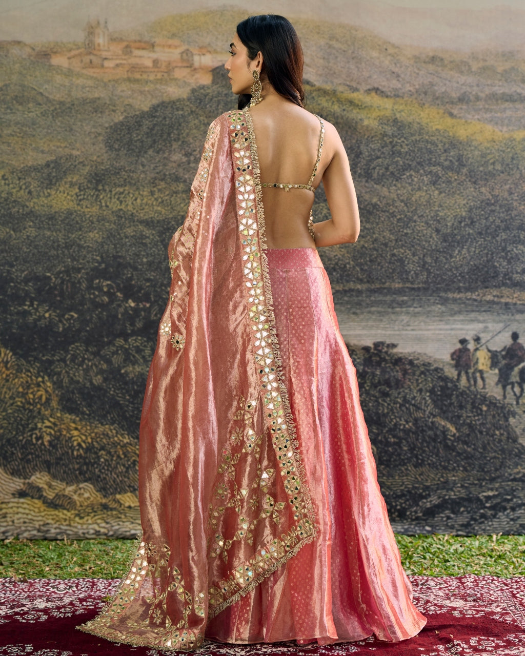 Gulbahar Mirror Sharara Set