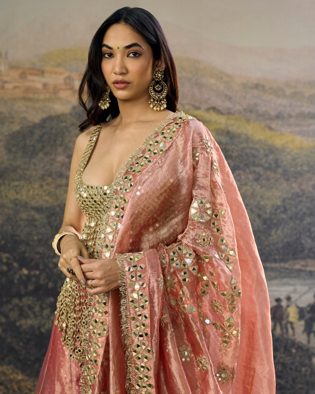 Gulbahar Mirror Sharara Set