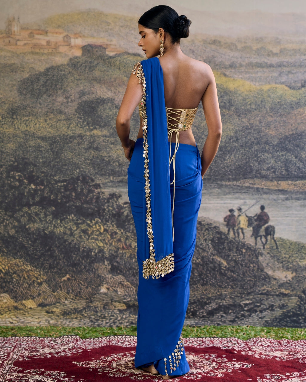 Neelanjana Mirror Sari Set