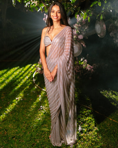Celestial Stride Sari Set