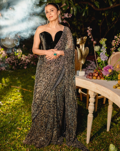 Midnight Frost Drape Set