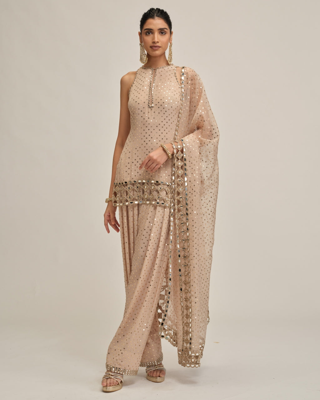 Light Beige Kurta Salwar Set