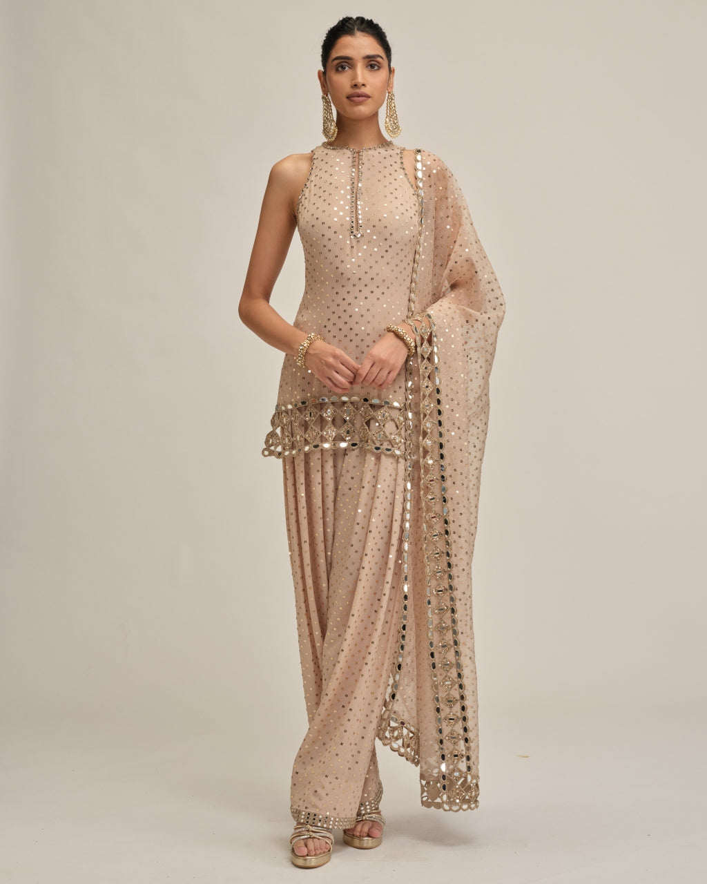 Light Beige Kurta Salwar Set