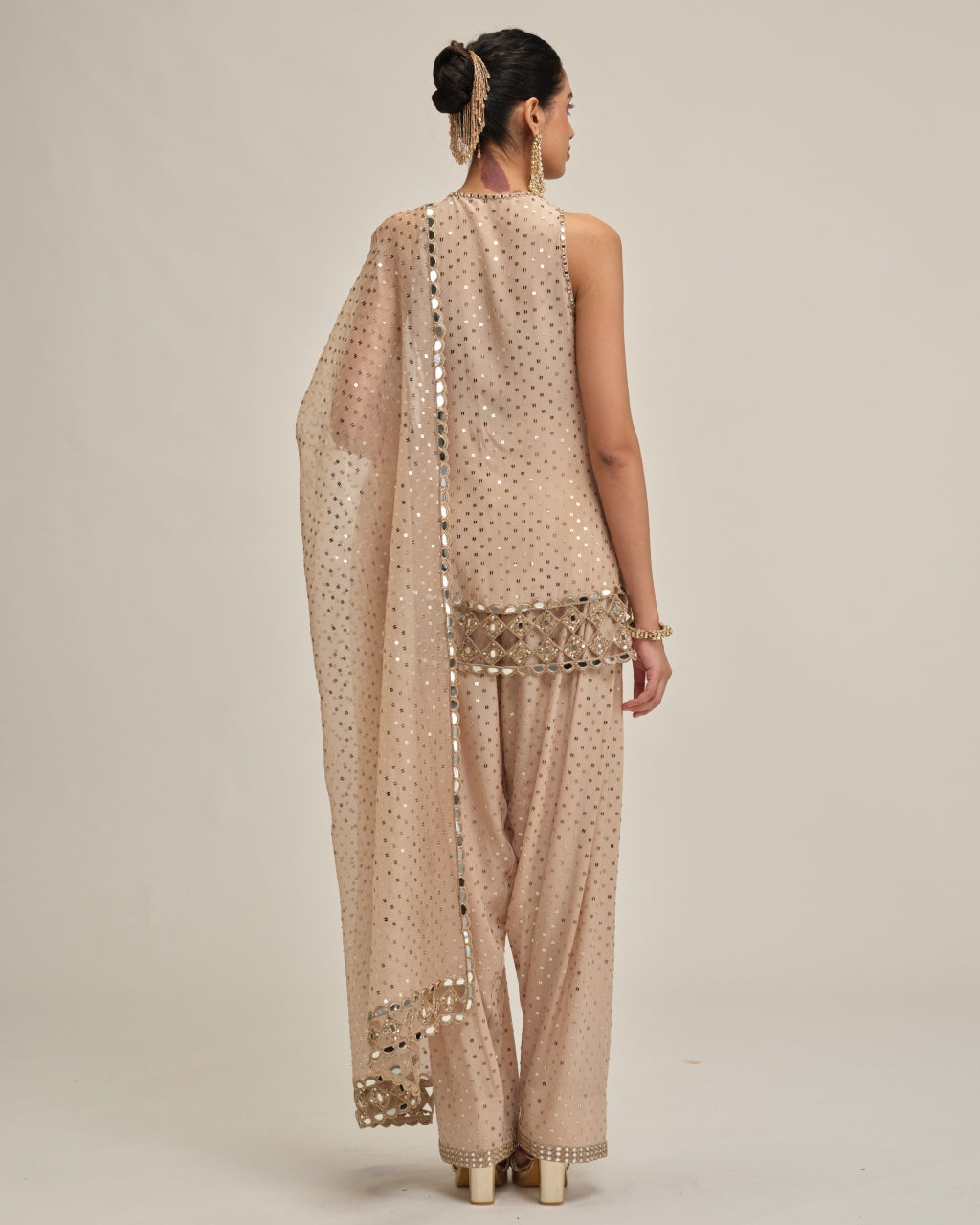 Light Beige Kurta Salwar Set